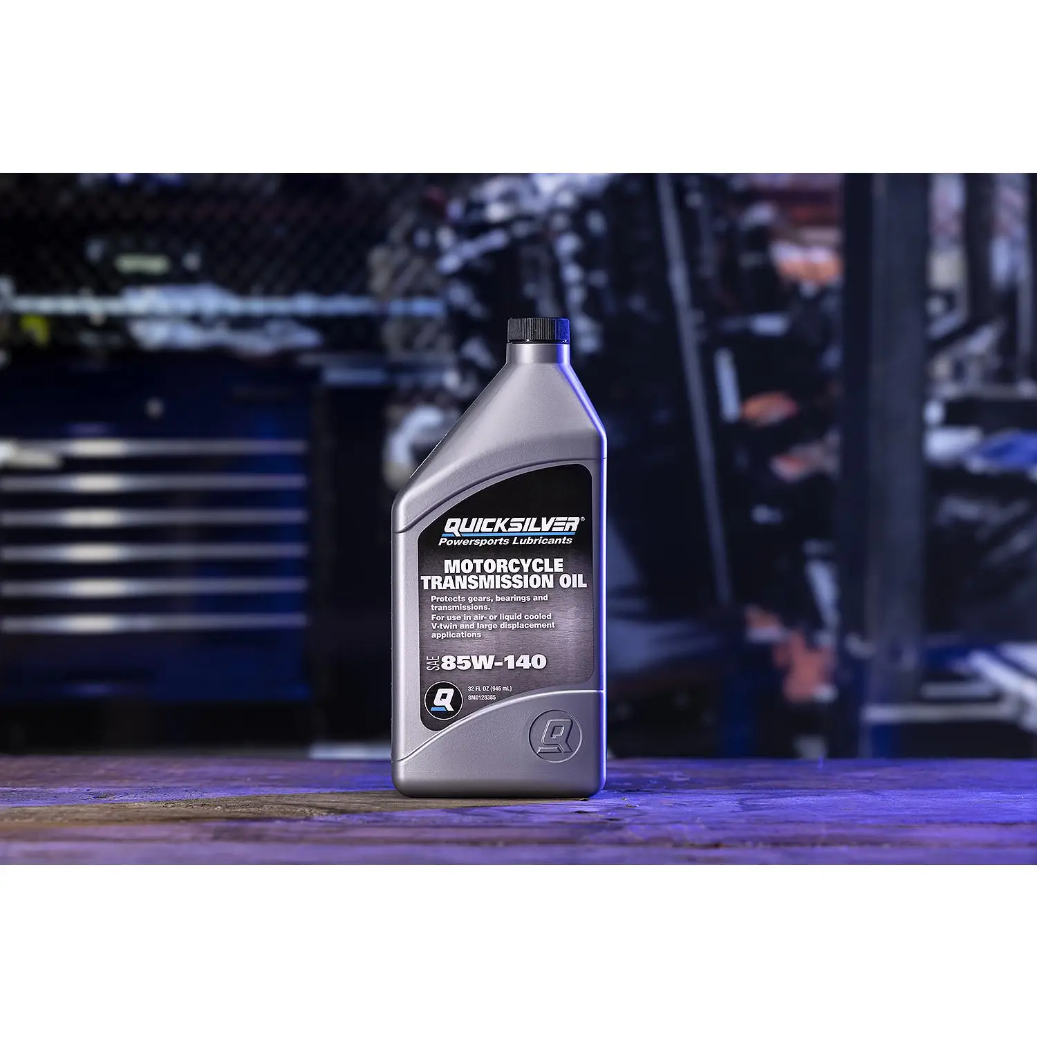 Quicksilver 8M0128385 85W-140 Motorcycle Transmission Oil, 1 Qt. - Image 3