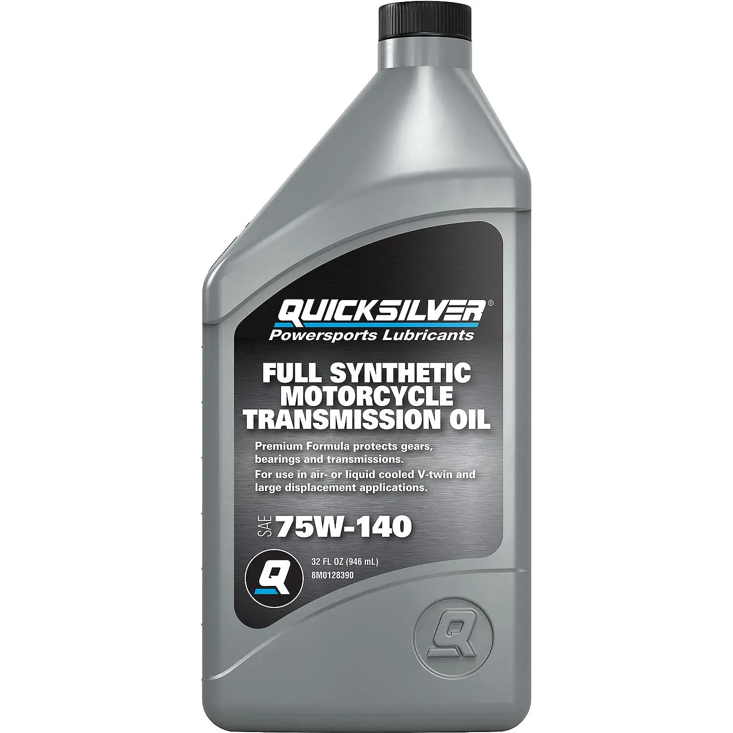 Quicksilver 8M0128390 75W-140 Motorcycle Transmission Oil, 1 Qt. - Image 2