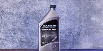 Quicksilver 8M0128405 5W Motorcycle Shock Oil, 1 Qt.