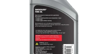 Quicksilver 8M0128410 Motorcycle Fork Oil, 1 Qt.