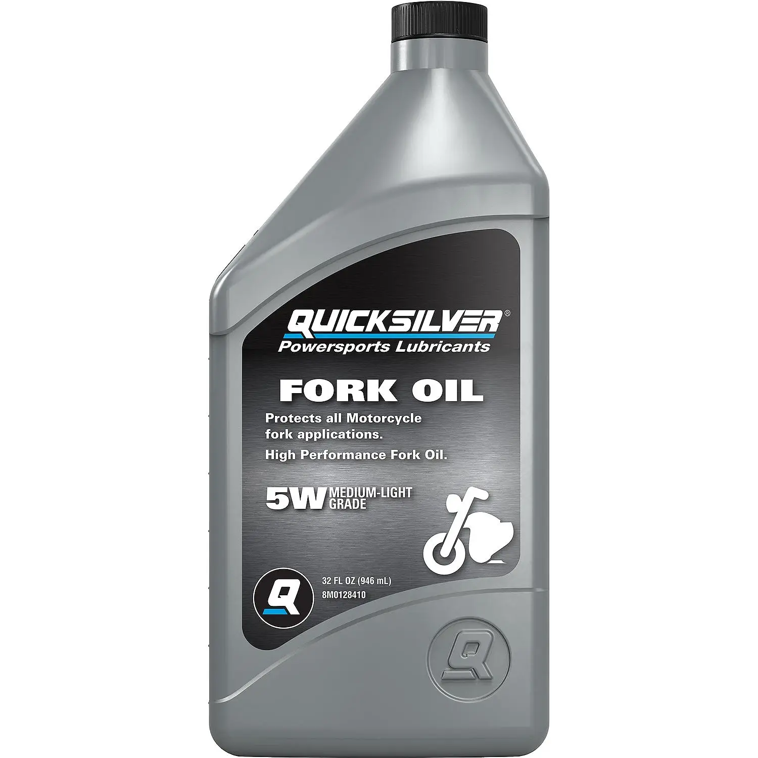Quicksilver 8M0128410 Motorcycle Fork Oil, 1 Qt. - Image 2