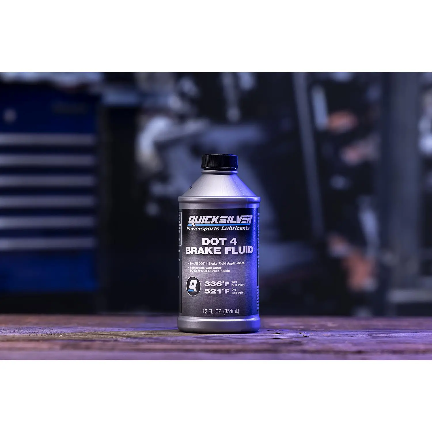 Quicksilver 8M0128415 DOT 4 Brake Fluid for Marine, Automotive and Powersports Brake Systems, 12 oz. - Image 2