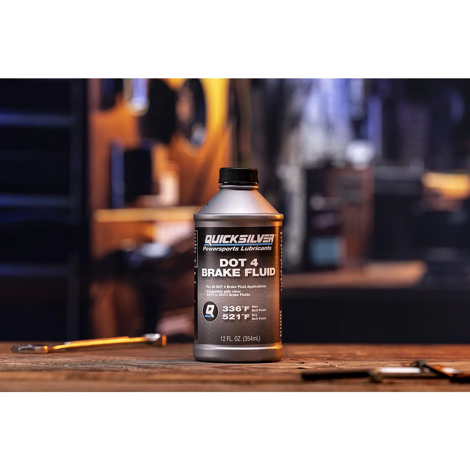 Quicksilver 8M0128415 DOT 4 Brake Fluid for Marine, Automotive and Powersports Brake Systems, 12 oz. - Image 3