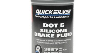 Quicksilver 8M0128419 DOT 5 Brake Fluid, 12 oz., Gray