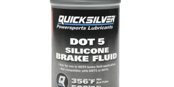 Quicksilver 8M0128419 DOT 5 Brake Fluid, 12 oz., Gray