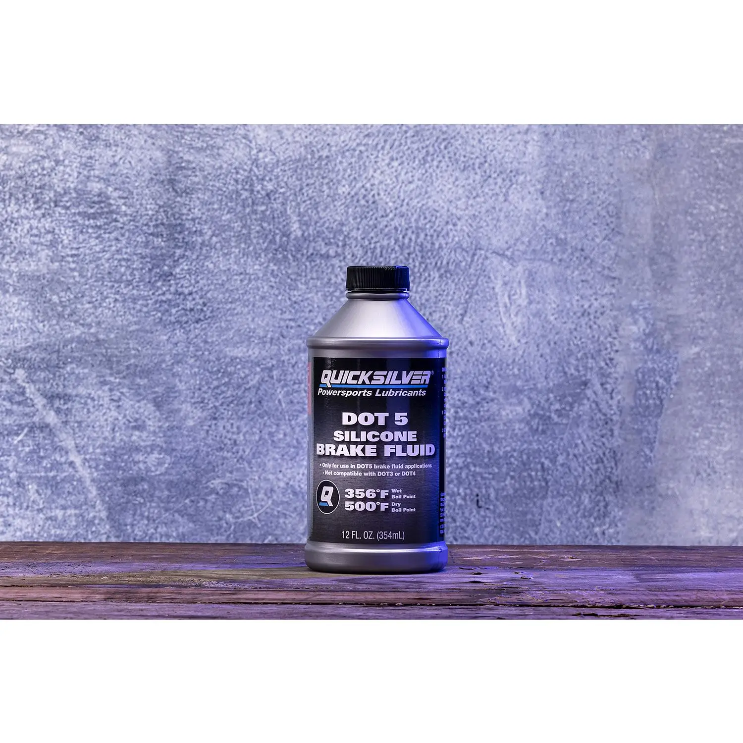 Quicksilver 8M0128419 DOT 5 Brake Fluid, 12 oz., Gray - Image 2