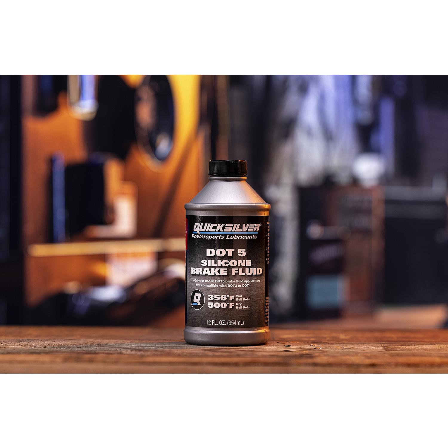 Quicksilver 8M0128419 DOT 5 Brake Fluid, 12 oz., Gray - Image 4