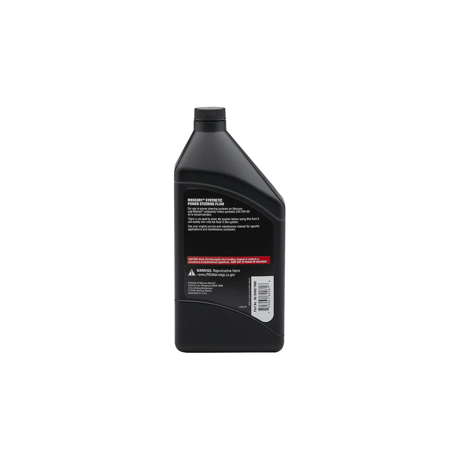 Mercury 858077K01 SAE 0W-30 Full Synthetic Power Steering Fluid - 32 oz Bottle - Image 5
