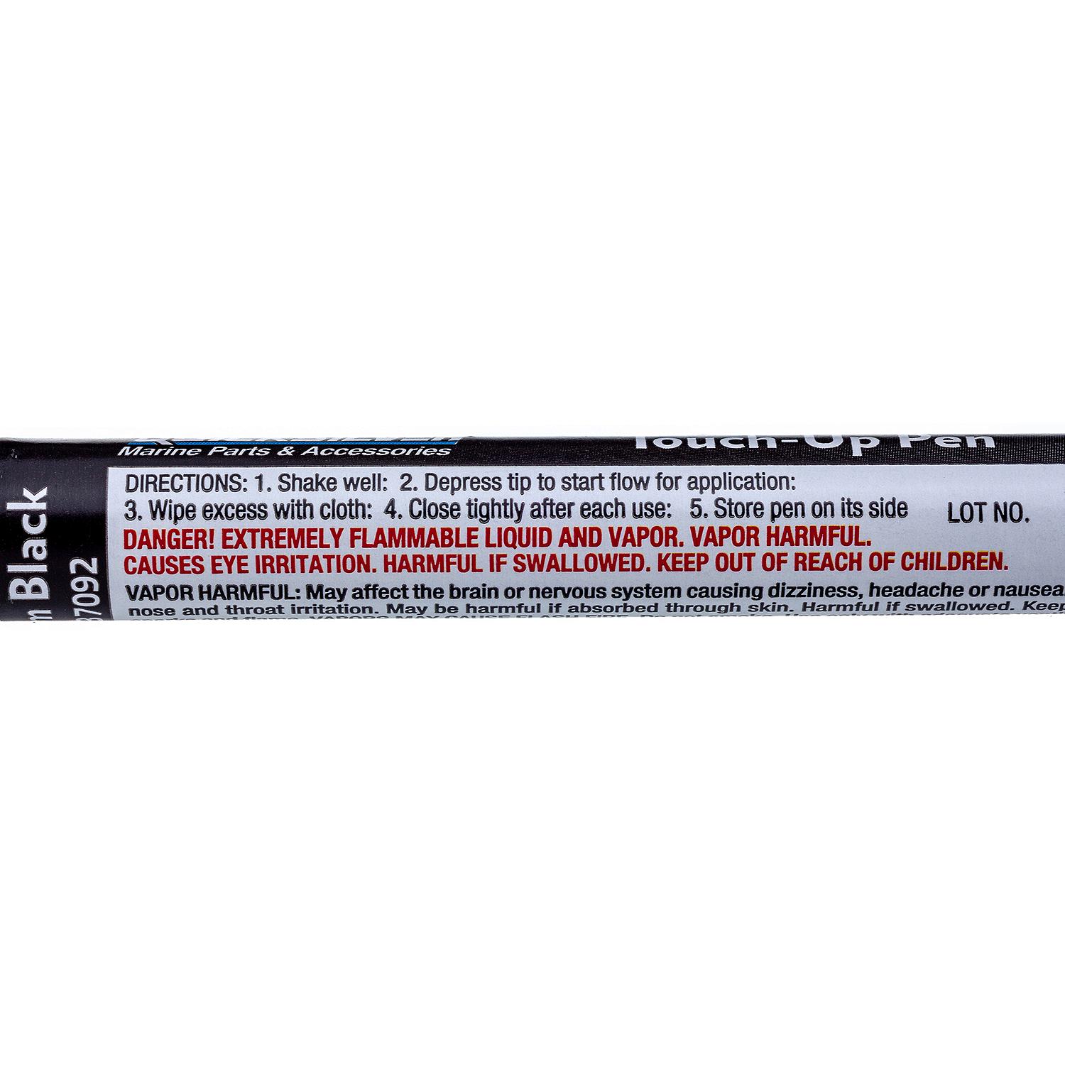 Quicksilver 8M0137092 Mercury Phantom Black Paint Pen, 0.3 Fl. Oz. Touch-Up Pen - Image 4