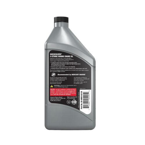 Quicksilver 10W-30 Synthetic Marine Engine Oil, 1 Qt.
