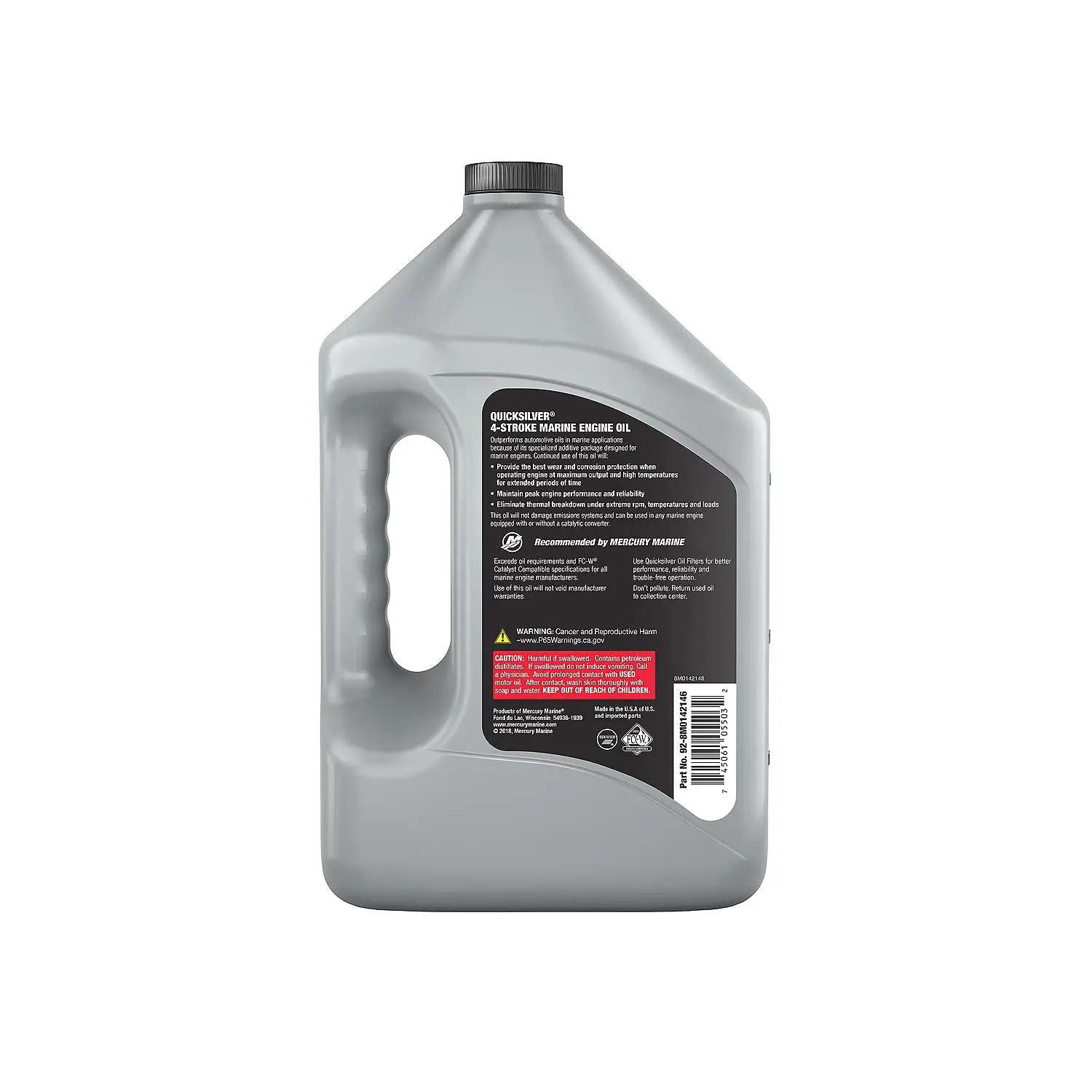 Quicksilver 10W-30 4-Stroke Synthetic Blend Marine Outboard and Sterndrive Engine Oil, 1 Gallon - Image 3
