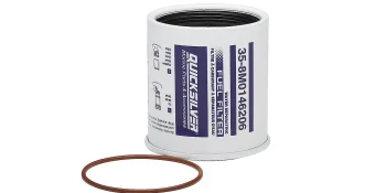 Quicksilver 8M0146206 Water Separating Fuel Filter, 10-Micron Filtration, Racor Head