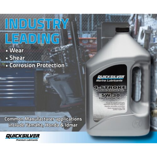 Quicksilver 5W-30 Full Synthetic Marine Engine Oil, 1 Gallon