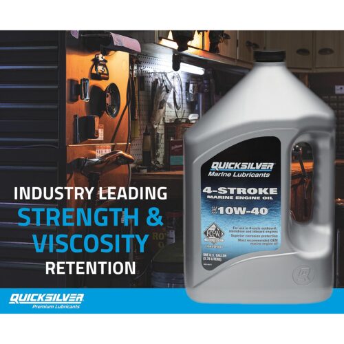 Quicksilver 10W-40 Marine Engine Oil, 1 Gallon