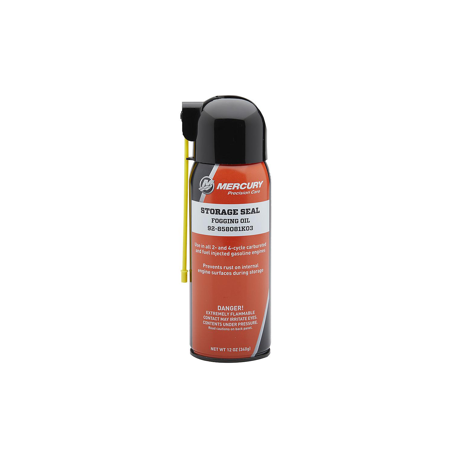 Mercury 858081K03 Storage Seal Fogging Oil for 2-Stroke and 4-Stroke Gas Engines - 12 oz Spray Can - Image 2
