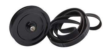 Quicksilver 8M0150824 Serpentine Belt and Pulley Kit, Includes 2,197mm Long Belt and Replacement Pulley