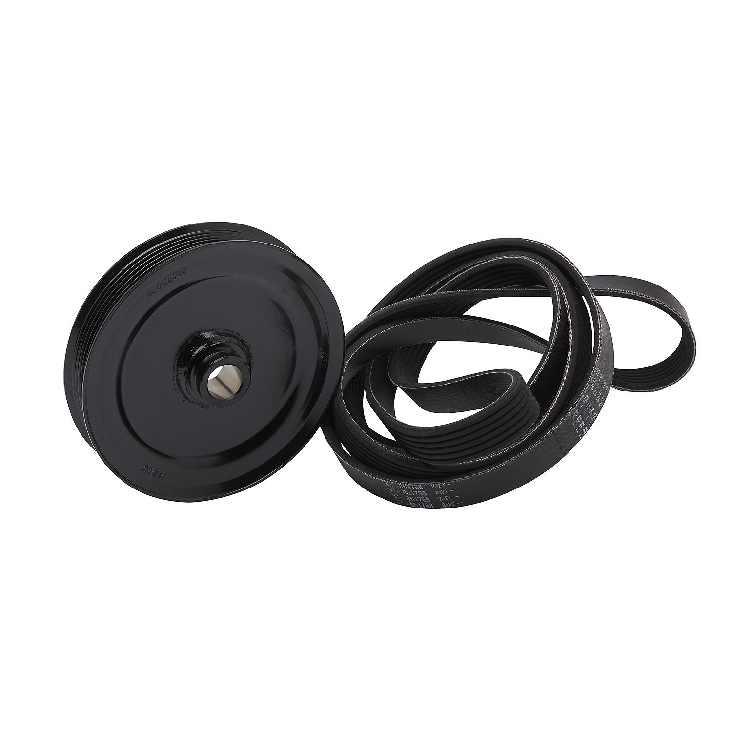 Quicksilver 8M0150824 Serpentine Belt and Pulley Kit, Includes 2,197mm Long Belt and Replacement Pulley