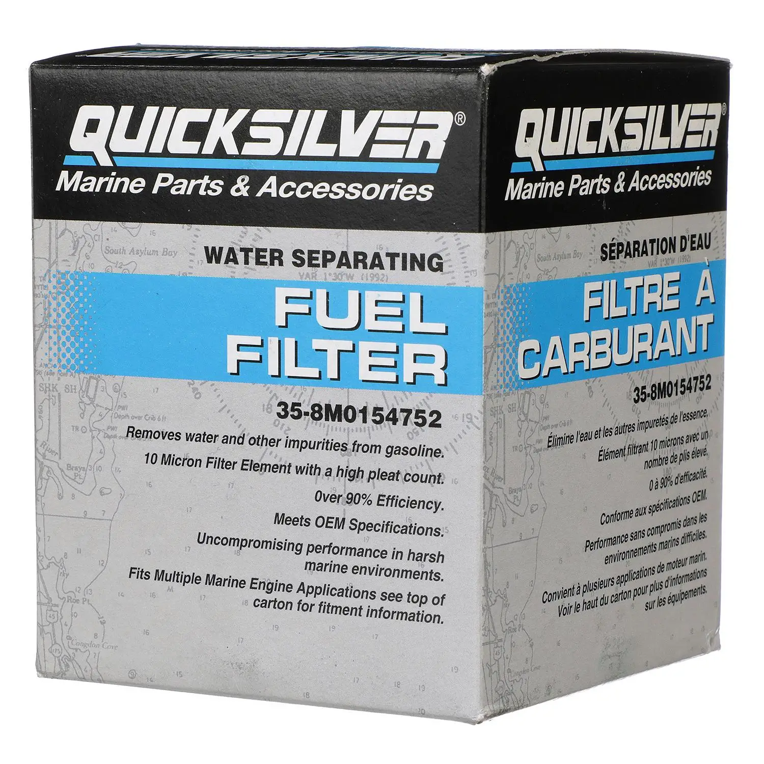 Quicksilver 8M0154752 Water Separating Fuel Filter for Select Yamaha Outboards