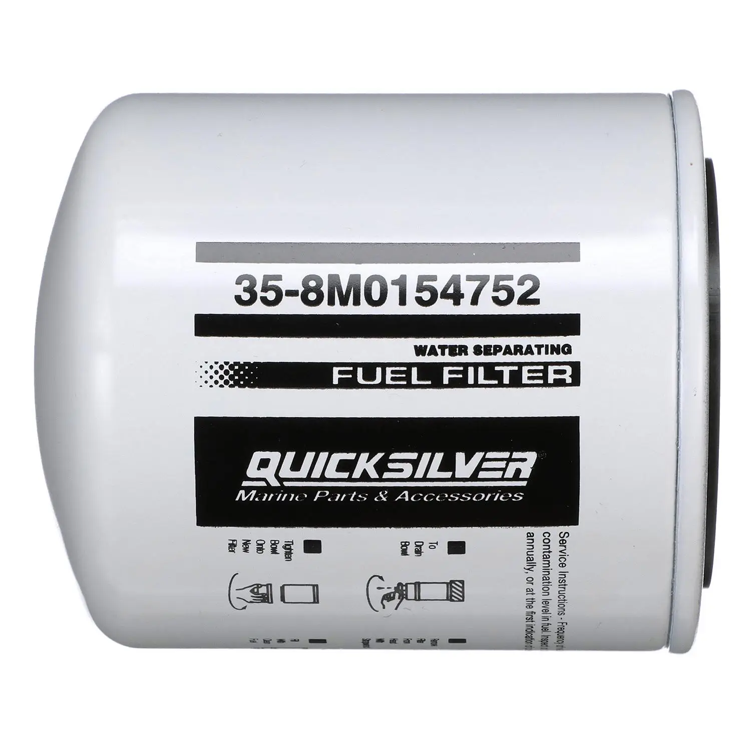 Quicksilver 8M0154752 Water Separating Fuel Filter for Select Yamaha Outboards - Image 2