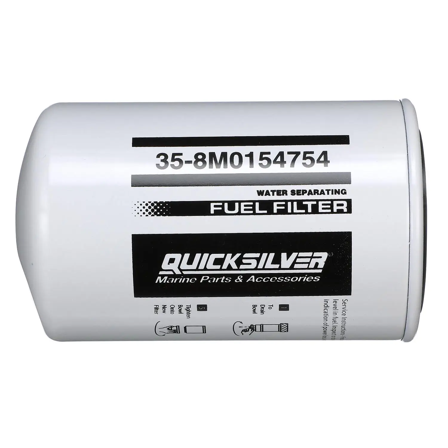 Quicksilver 8M0154754 Water Separating Fuel Filter for Select Yamaha 2-Stroke and 4-Stroke Outboards - Image 2