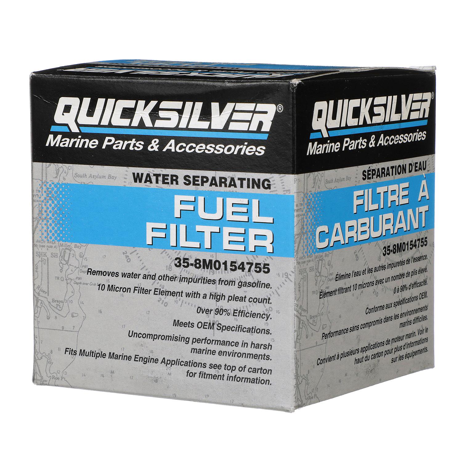 Quicksilver 8M0154755 Water Separating Fuel Filter for Various Marine Engines - Image 2
