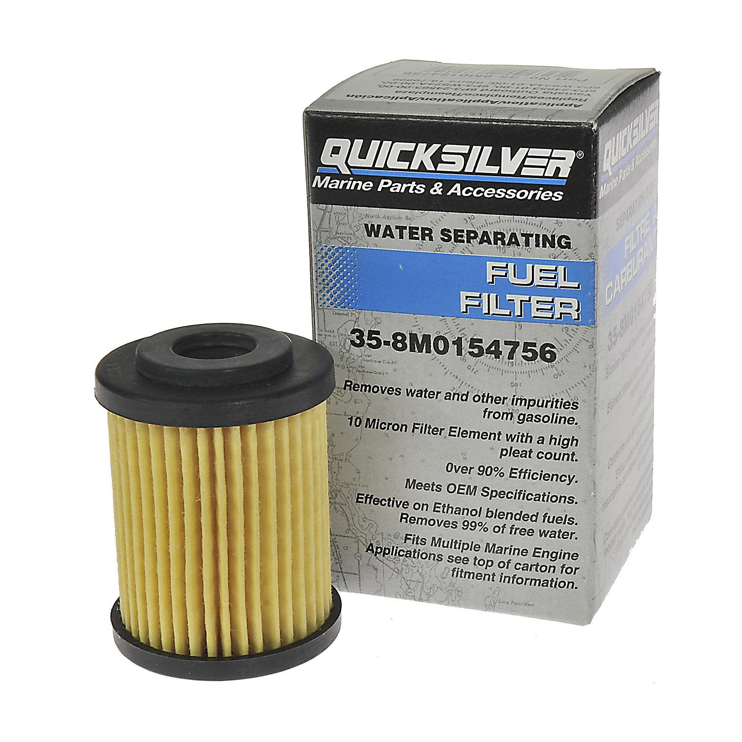 Quicksilver 8M0154756 Inline Water Separating Fuel Filter for Yamaha 125-425hp Outboards and Suzuki 200-350hp Outboards - Image 2