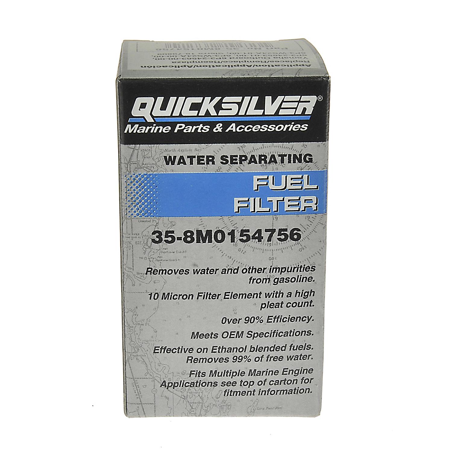 Quicksilver 8M0154756 Inline Water Separating Fuel Filter for Yamaha 125-425hp Outboards and Suzuki 200-350hp Outboards - Image 3