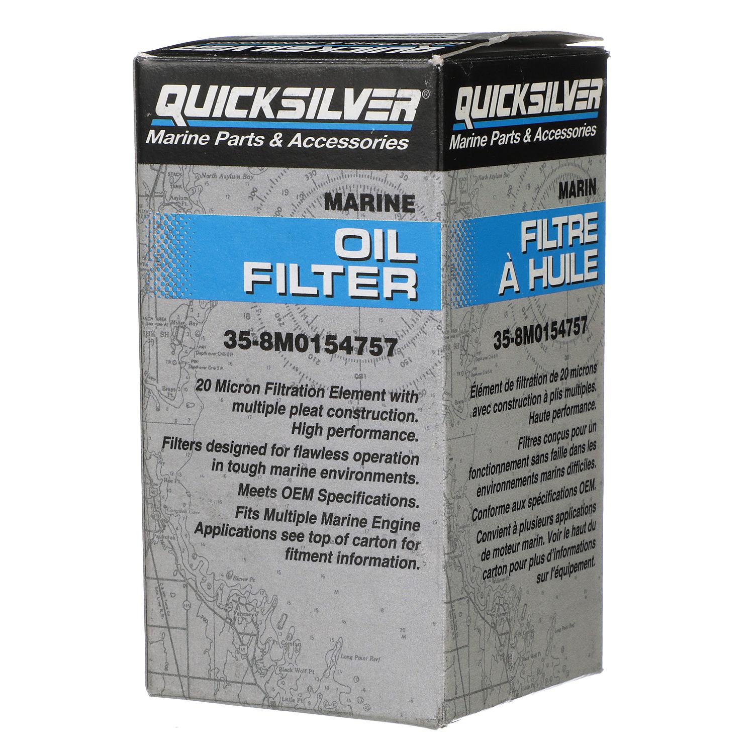 Quicksilver 8M0154757 Oil Filter for Various Marine Engines - Image 4