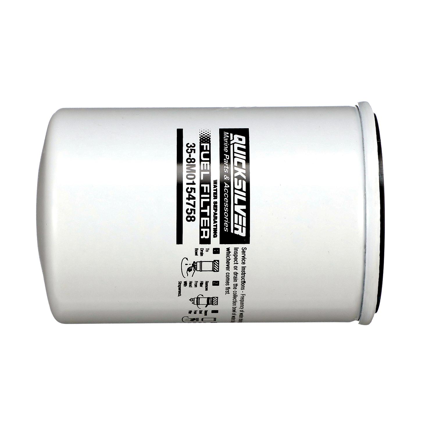 Quicksilver 8M0154758 Water Separating Fuel Filter for Various Marine Engines