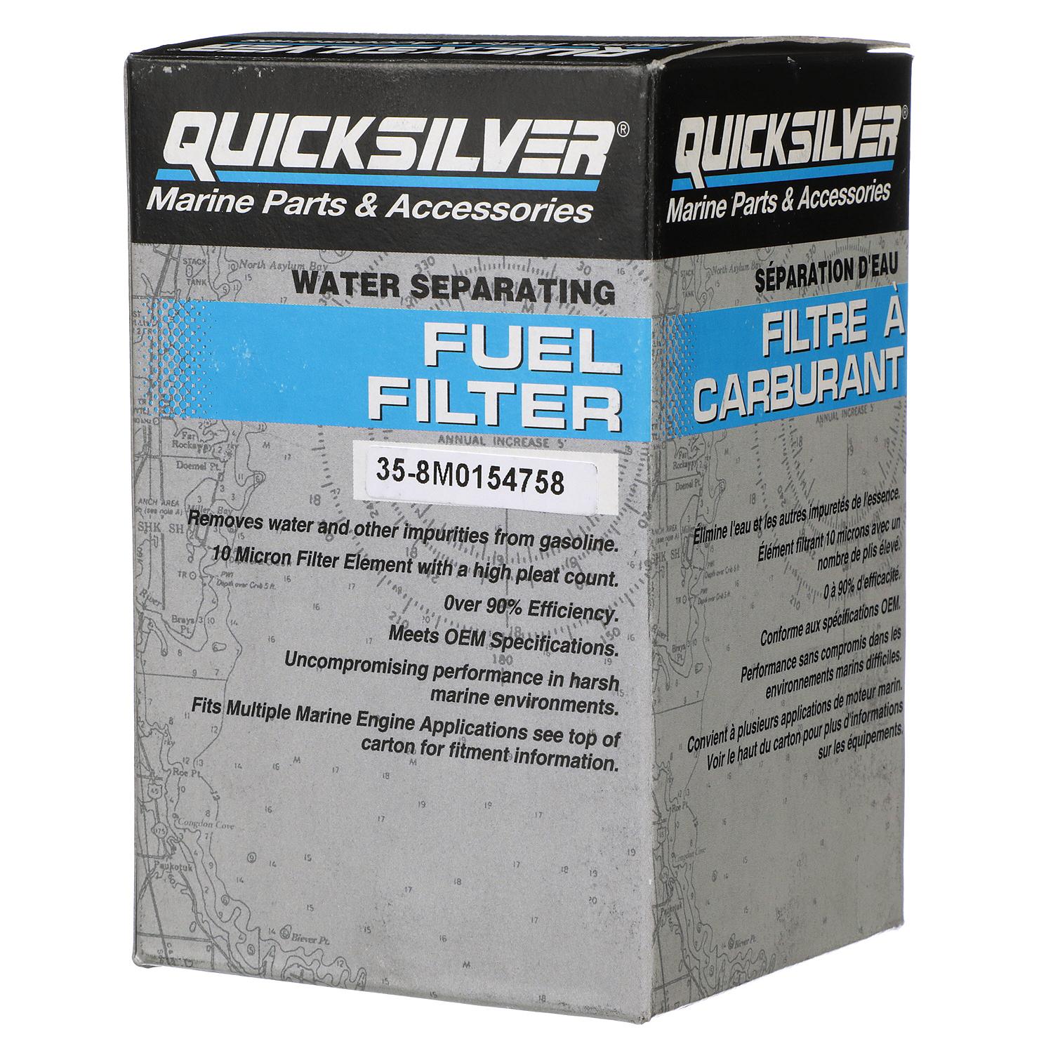 Quicksilver 8M0154758 Water Separating Fuel Filter for Various Marine Engines - Image 2