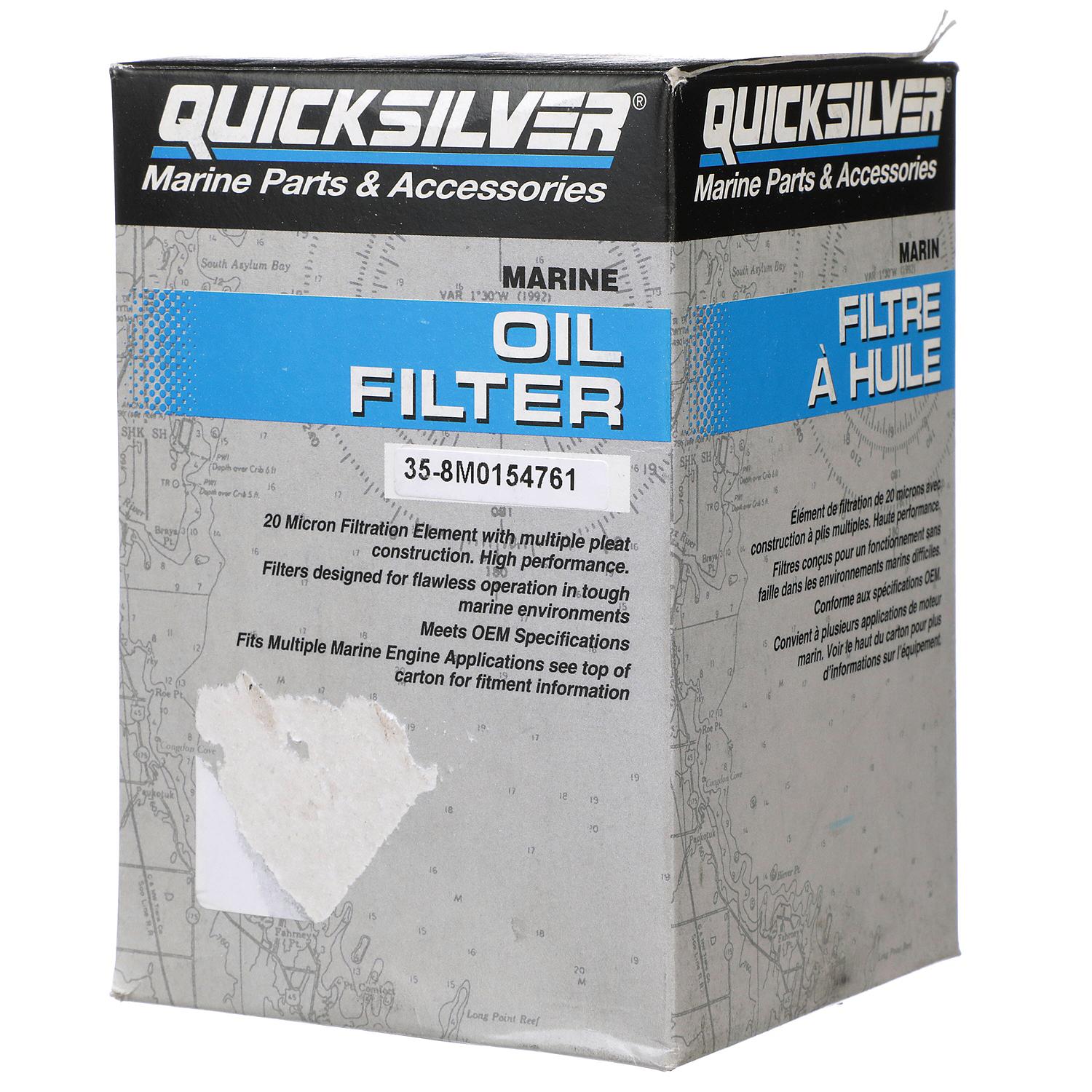 Quicksilver 8M0154761 Oil Filter for Various Marine Engines - Image 3