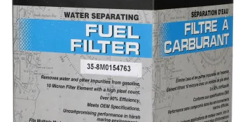 Quicksilver 8M0154763 Water Separating Fuel Filter for Select Johnson/Evinrude Mid-Late 1990s 250/300hp Outboards