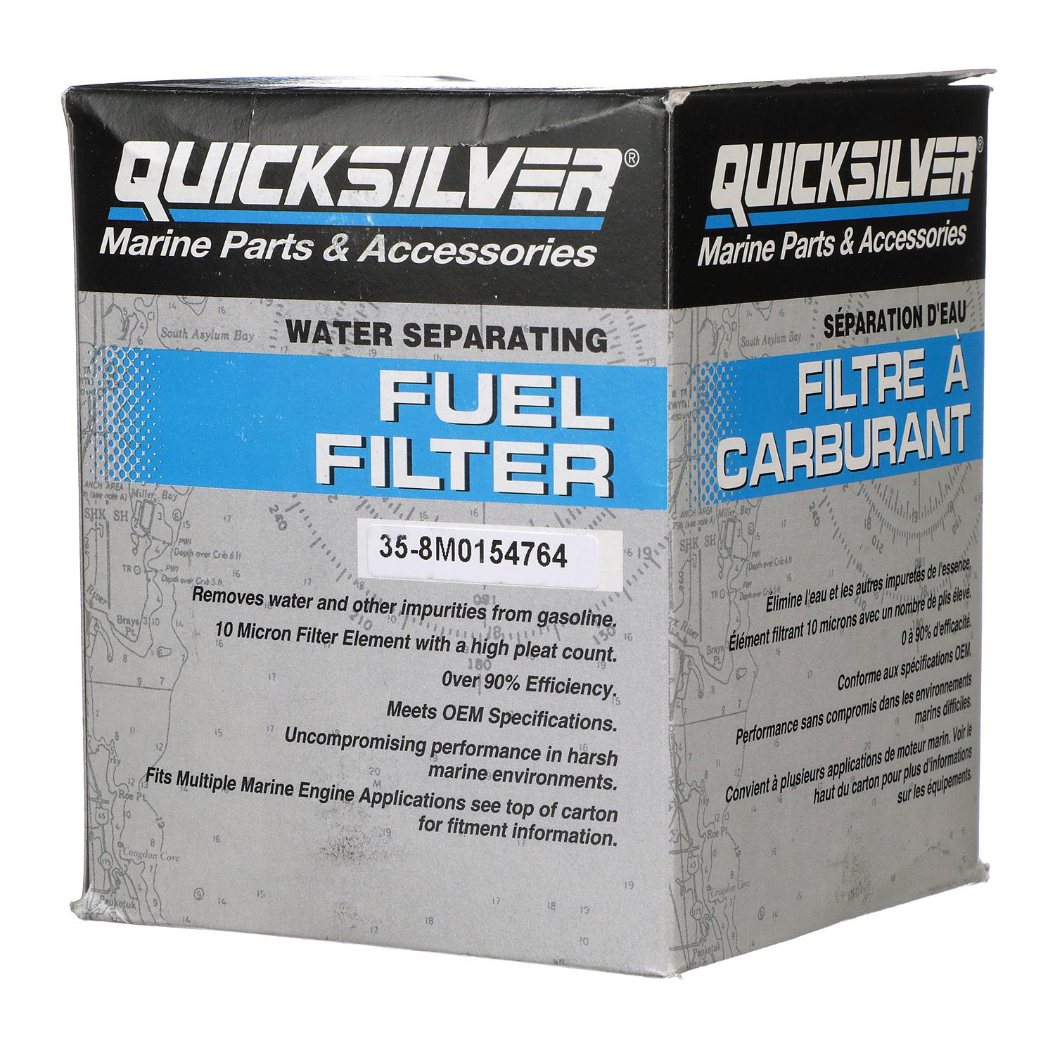Quicksilver 8M0154764 Water Separating Fuel Filter for Select Honda and Suzuki Outboards - Image 2