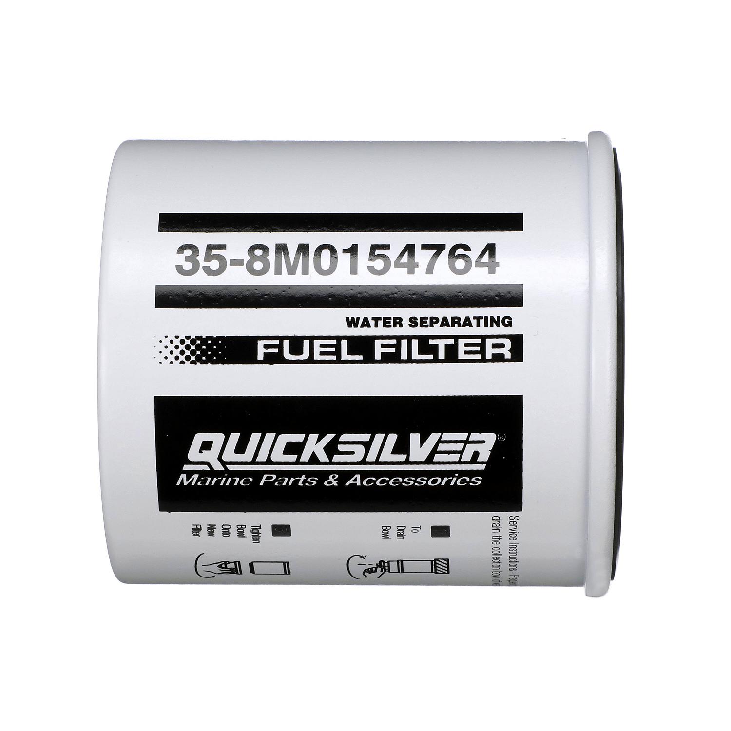 Quicksilver 8M0154764 Water Separating Fuel Filter for Select Honda and Suzuki Outboards - Image 3