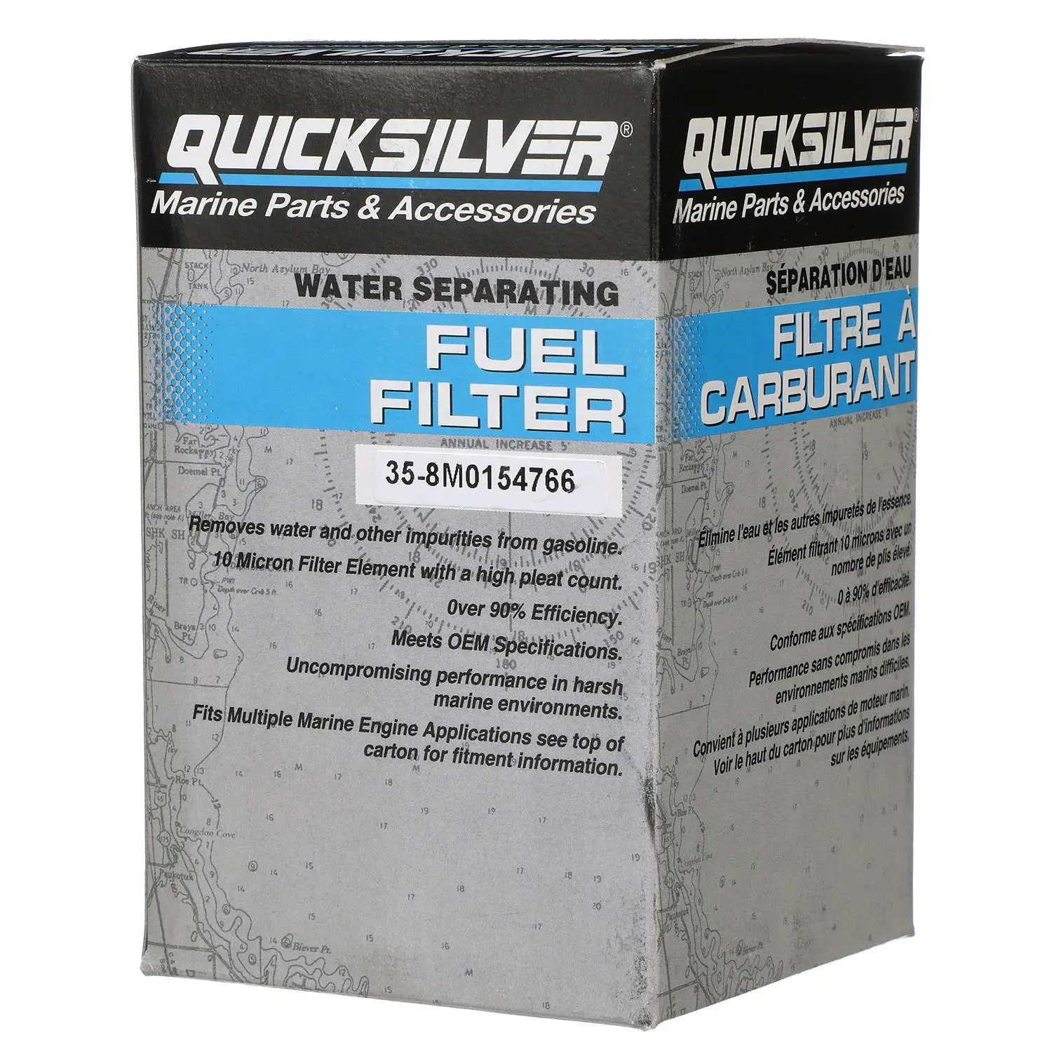 Quicksilver 8M0154766 Water Separating Fuel Filter for Select Yamaha 2-Stroke & 4-Stroke up to 115hp Outboards - Image 3
