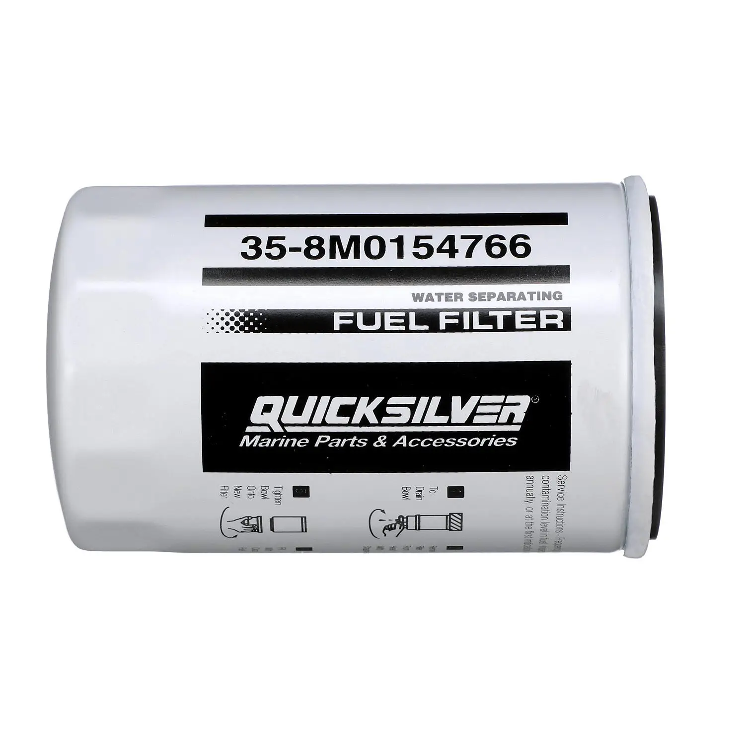 Quicksilver 8M0154766 Water Separating Fuel Filter for Select Yamaha 2-Stroke & 4-Stroke up to 115hp Outboards - Image 4