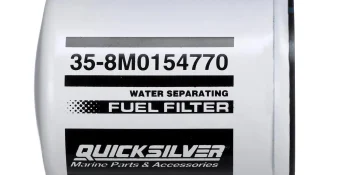 Quicksilver 8M0154770 Water Separating Fuel Filter for Select Volvo Penta, Cobra EFI, Johnson/Evinrude 100-300hp Outboards