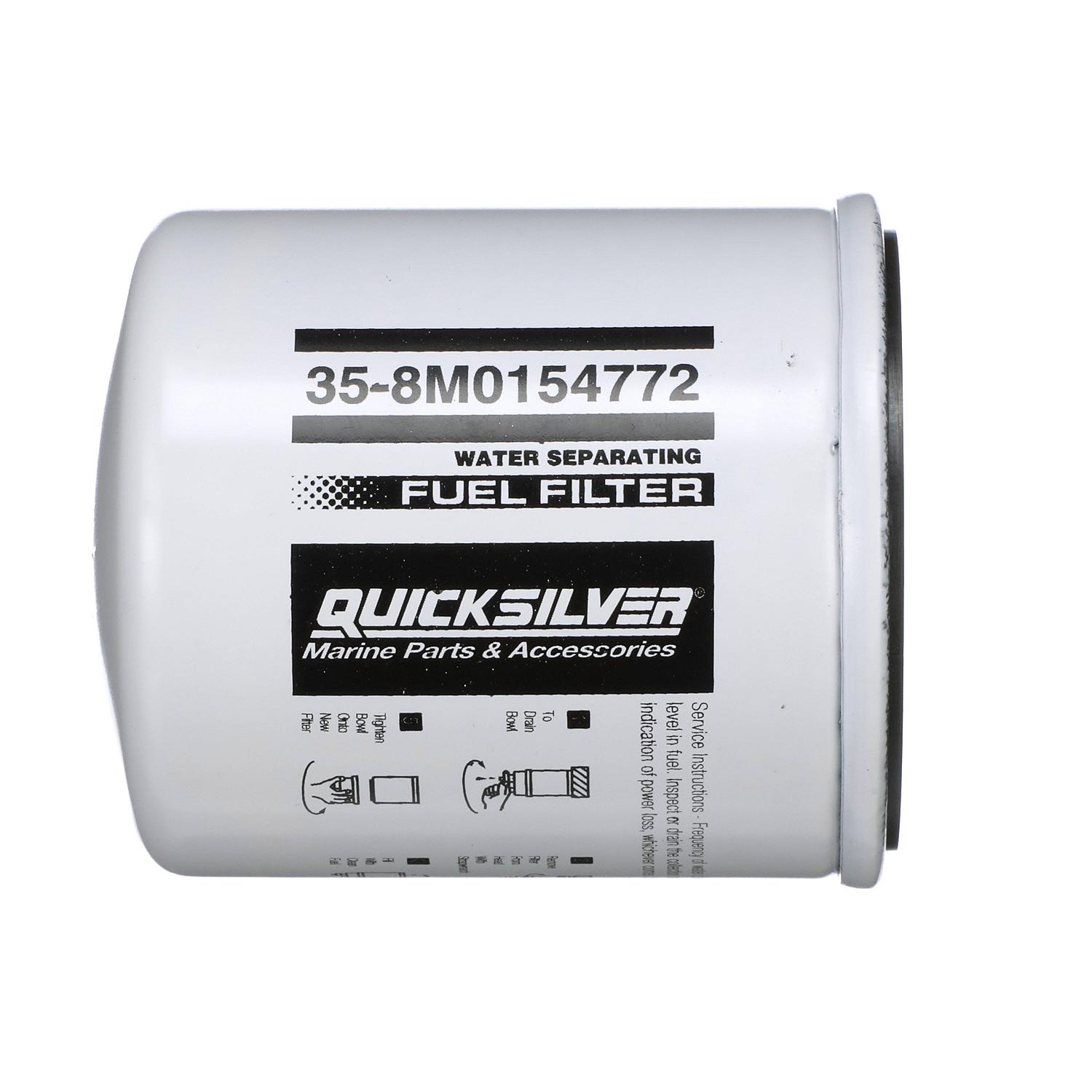 Quicksilver 8M0154772 Water Separating Fuel Filter for Select Johnson and Evinrude Outboards - Image 3