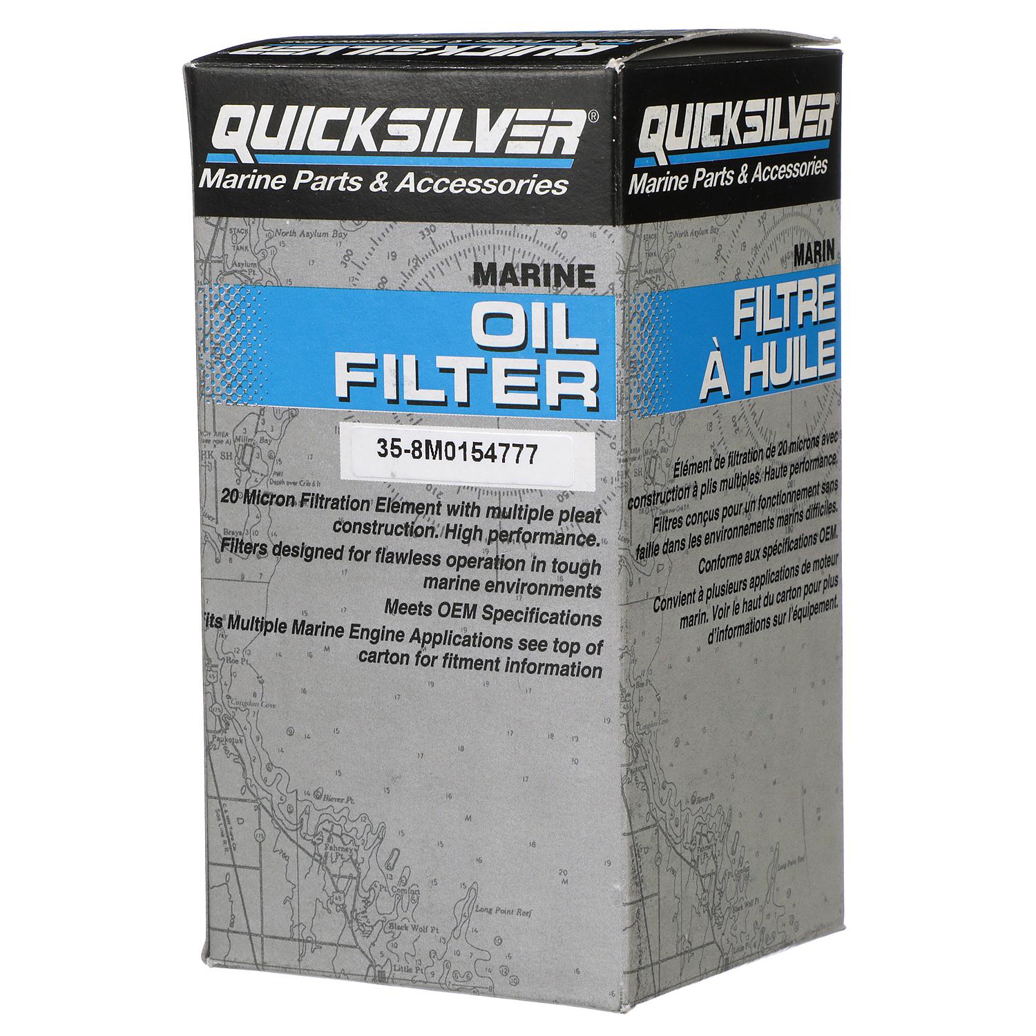 Quicksilver 8M0154777 Oil Filter for Various Marine Engines - Image 3