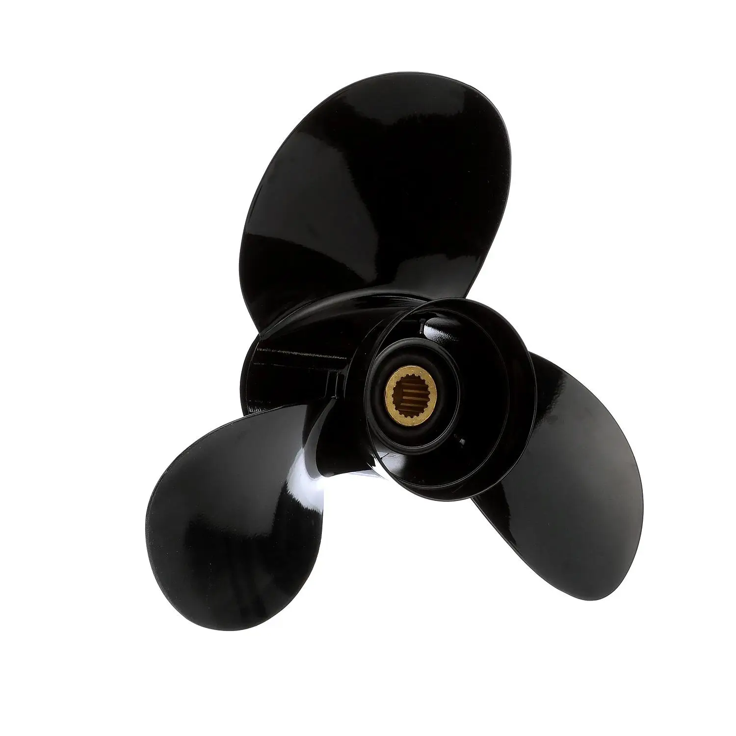 Quicksilver Black Diamond Bravo Two Propeller Black Finish, 19.5″ Diameter x 13″ Pitch, Left Hand Rotation