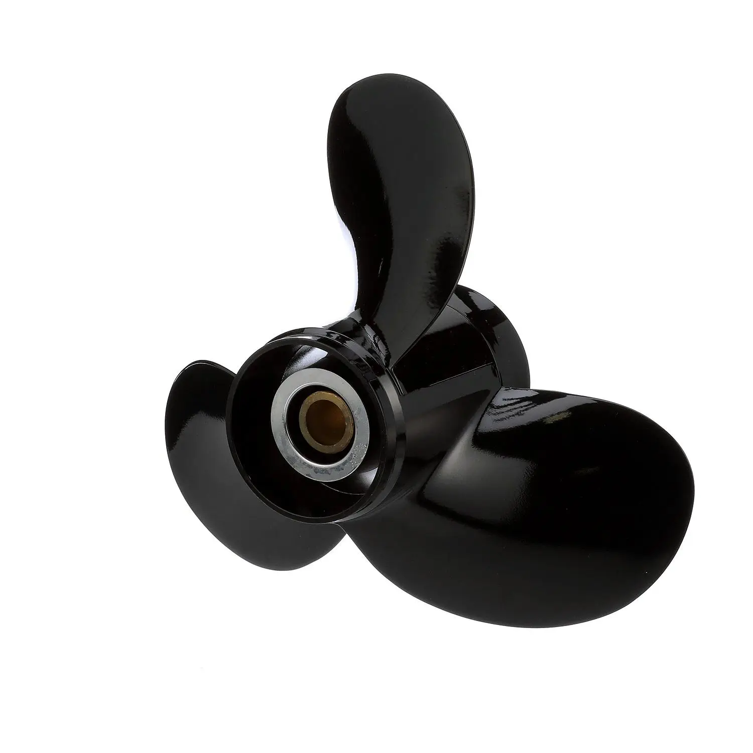 Quicksilver Black Diamond Bravo Two Propeller Black Finish, 19.5" Diameter x 13" Pitch, Left Hand Rotation - Image 2