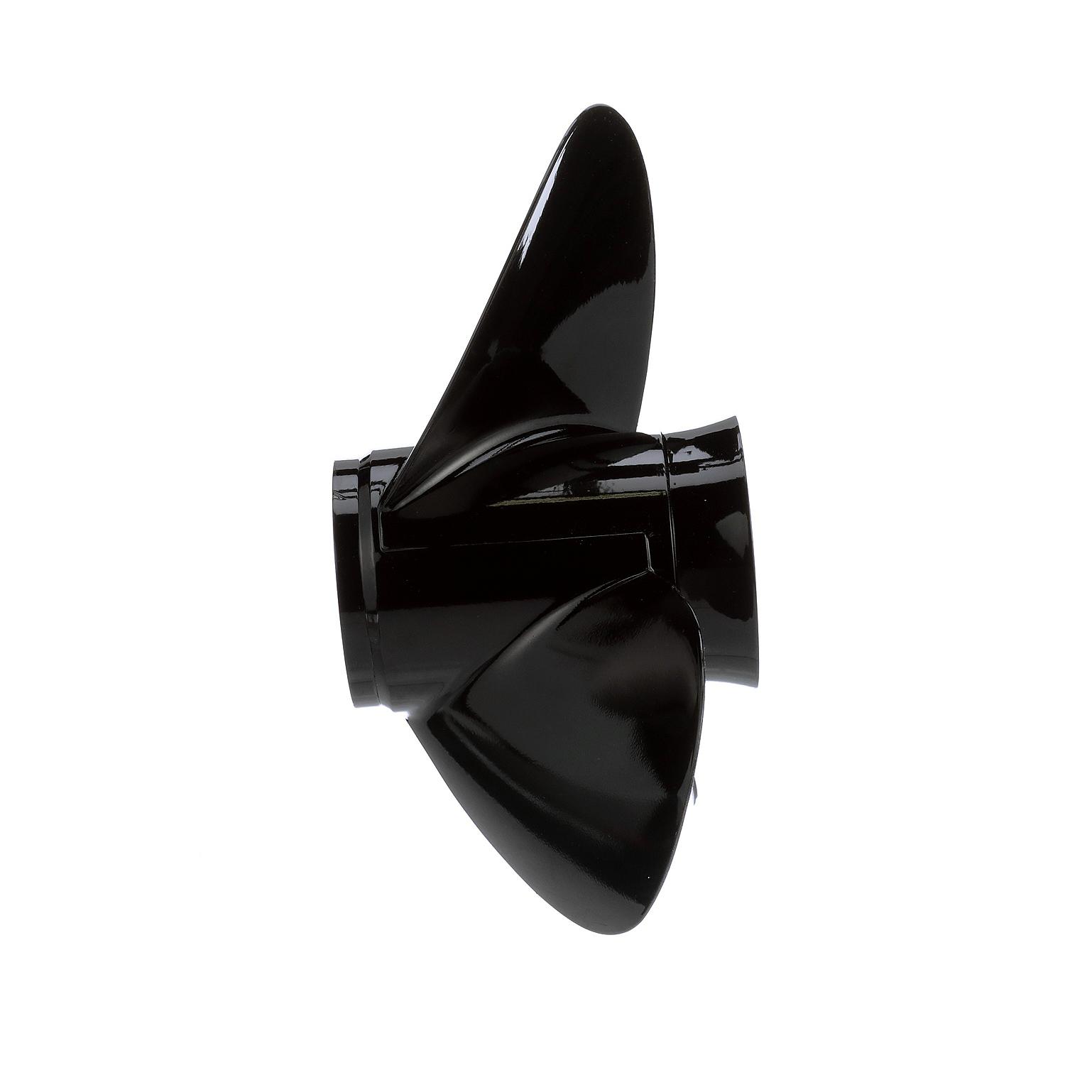 Quicksilver Black Diamond Bravo Two Propeller Black Finish, 19.5" Diameter x 13" Pitch, Left Hand Rotation - Image 3