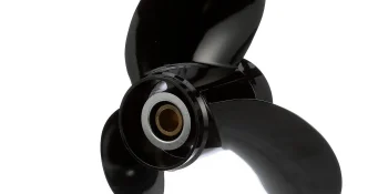 Quicksilver Black Diamond Bravo Two Propeller Black Finish, 19.5″ Diameter x 13″ Pitch, Right Hand Rotation