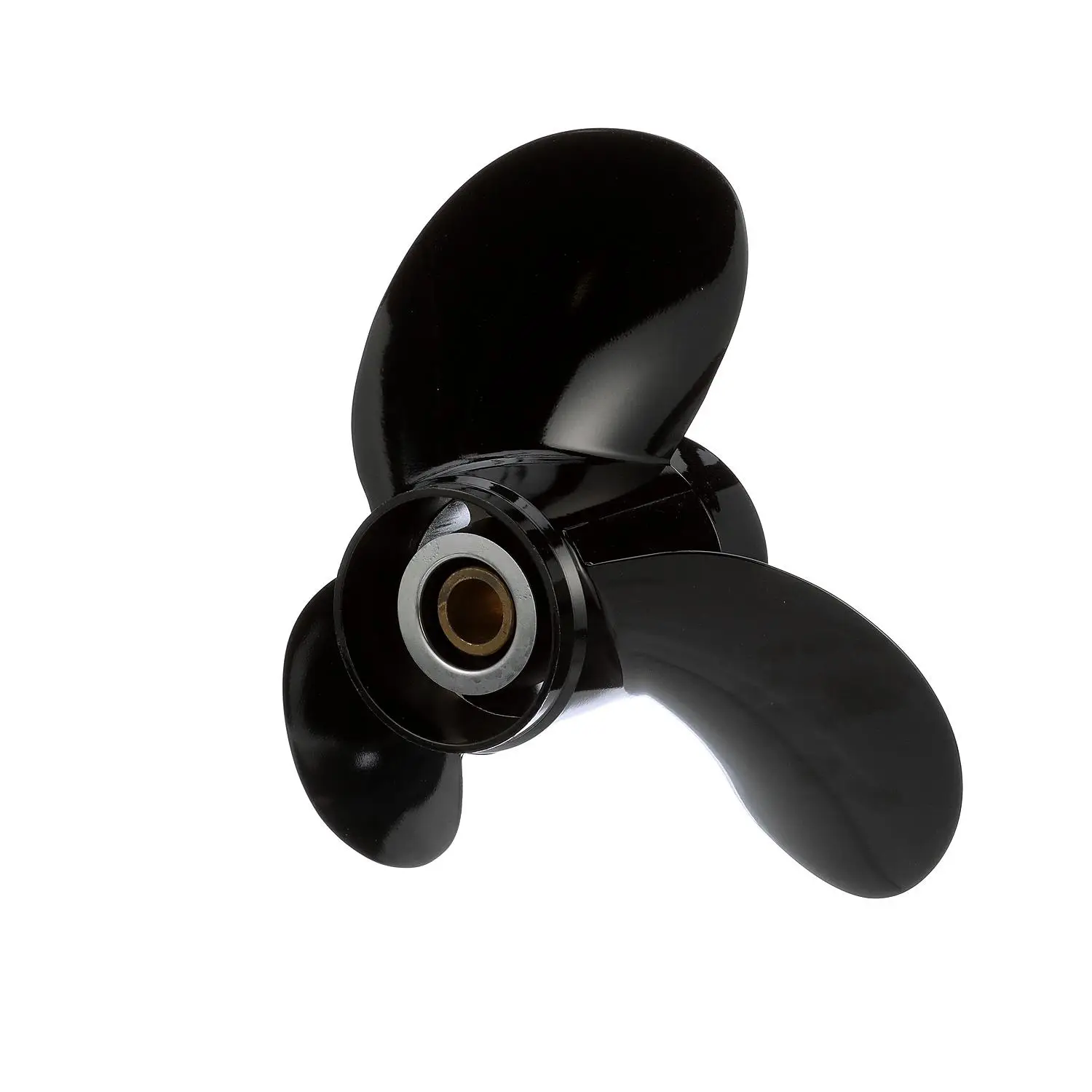 Quicksilver Black Diamond Bravo Two Propeller Black Finish, 19.5″ Diameter x 13″ Pitch, Right Hand Rotation