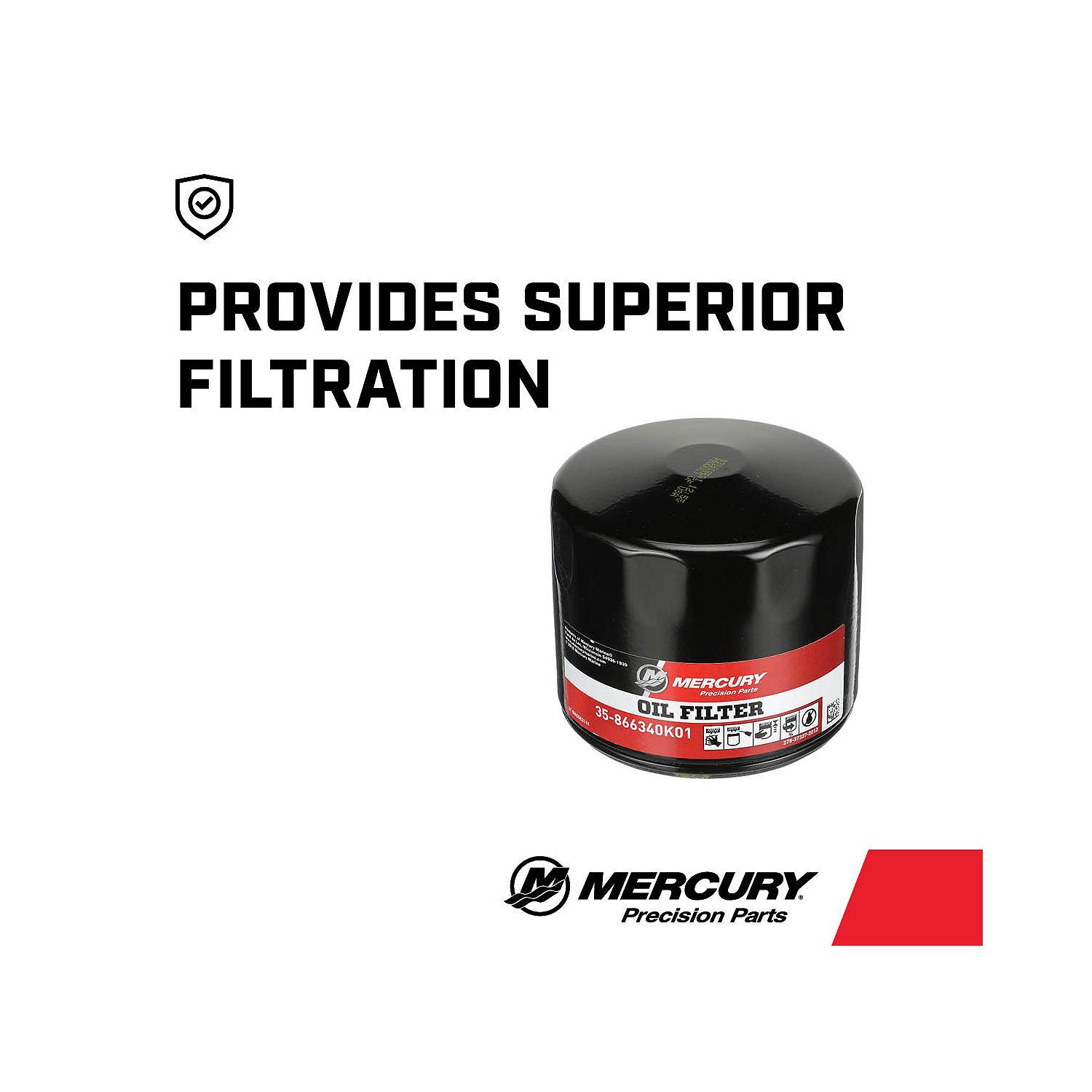 Mercury Oil Filter 866340K01 for MerCruiser Sterndrive and Inboard engines - Image 4
