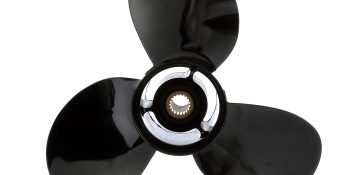 Quicksilver Black Diamond Bravo Two Propeller Black Finish, 18.8″ Diameter x 17″ Pitch, Right Hand Rotation