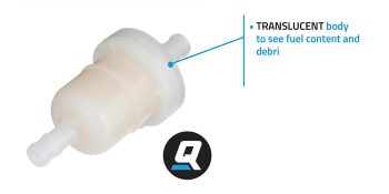 Quicksilver 8M0157133 Inline Fuel Filter for Mercury and Mariner 2-Cycle and 4-Stroke Outboards