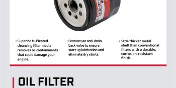 Mercury Oil Filter 866340K01 for MerCruiser Sterndrive and Inboard engines
