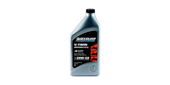 Quicksilver 8M0166407 20W-50 Synthetic Blend Motorcycle Oil, 1 Quart, Qty 6