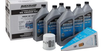 Quicksilver 25W-40 Oil Change Kit for 4-Stroke Yamaha F200 through F250 Outboards